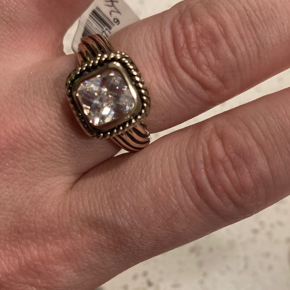 Silver plated ring